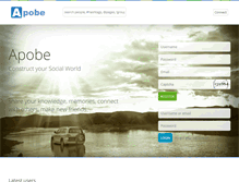 Tablet Screenshot of apobe.com